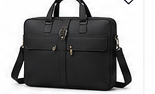 Leather Laptop Bag (Black)