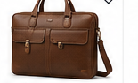 Leather Laptop Bag (Brown)